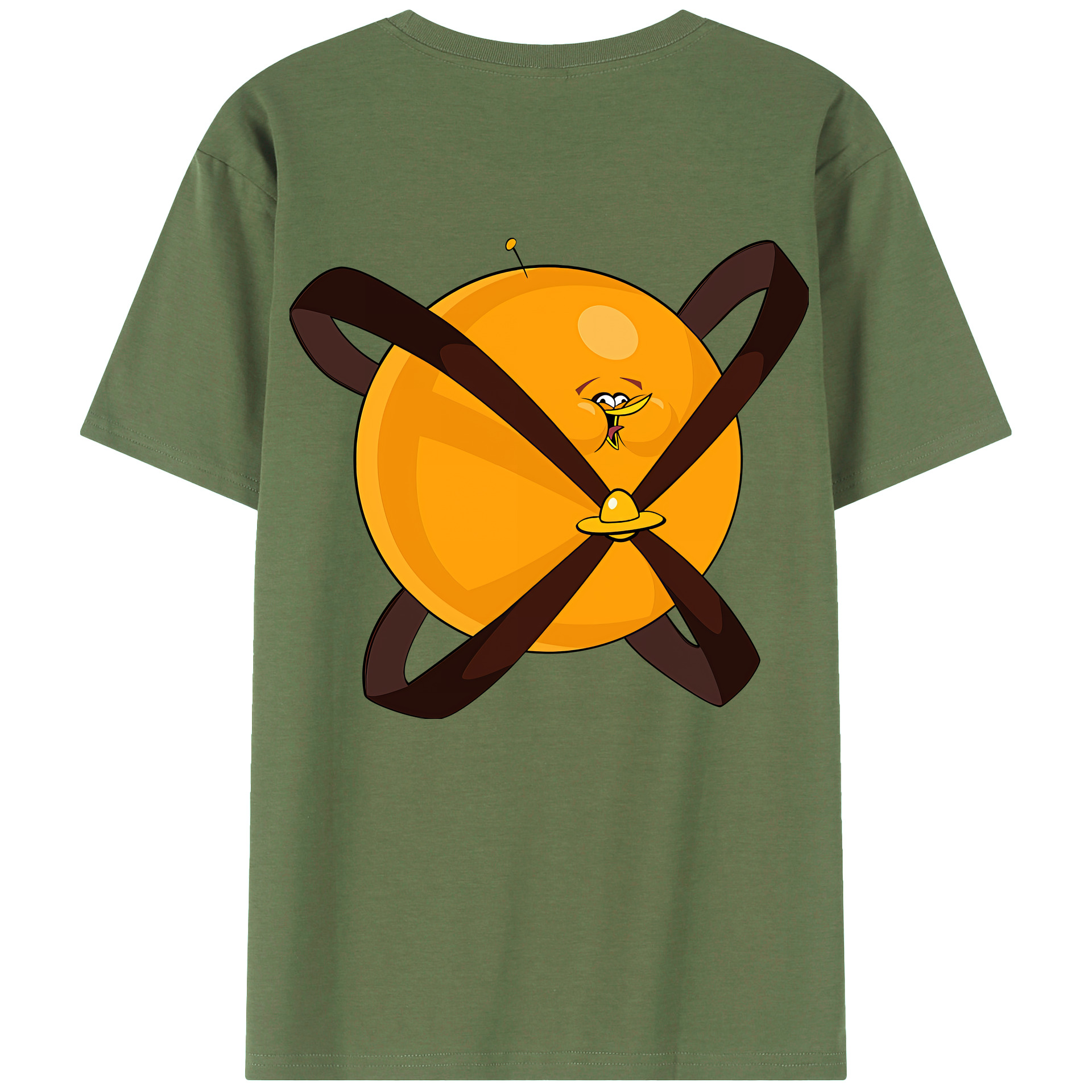 （画像用） Angry Birds アングリーバード 綿100％ メンズ半袖Tシャツ（バックプリント） 通気性